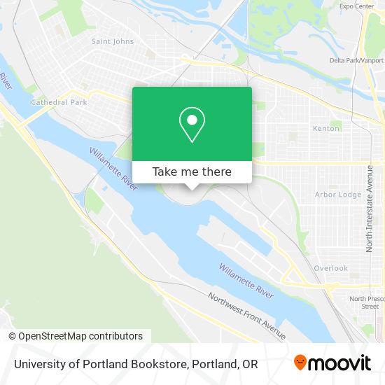 University of Portland Bookstore map