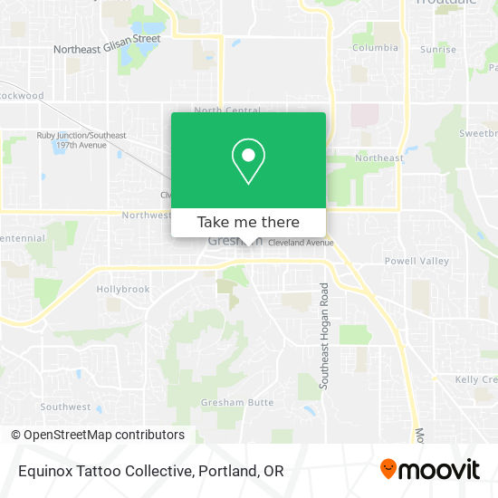 Equinox Tattoo Collective map