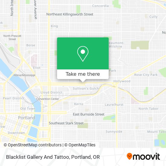 Mapa de Blacklist Gallery And Tattoo