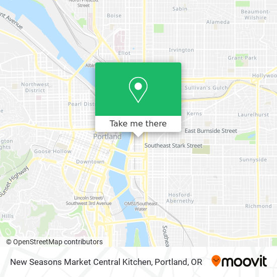 New Seasons Market Central Kitchen map