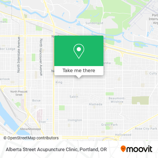 Alberta Street Acupuncture Clinic map