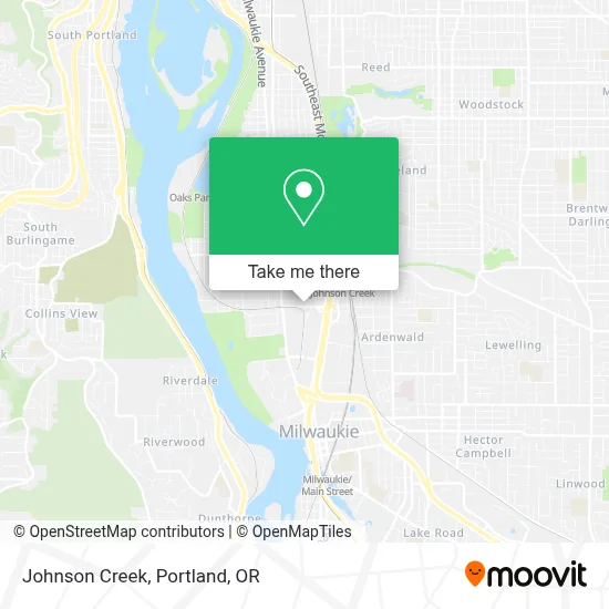 Johnson Creek map