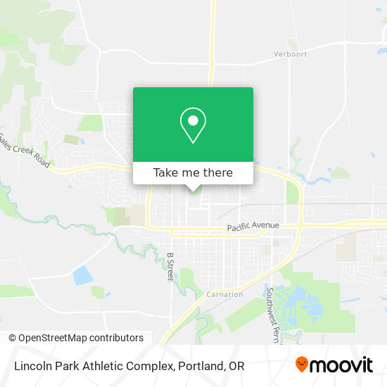 Mapa de Lincoln Park Athletic Complex