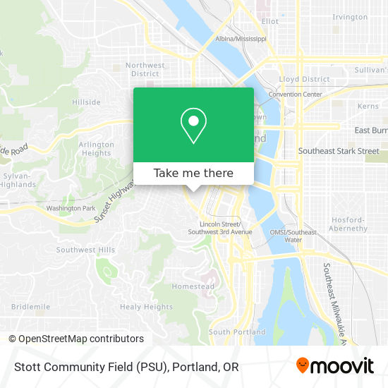 Mapa de Stott Community Field (PSU)