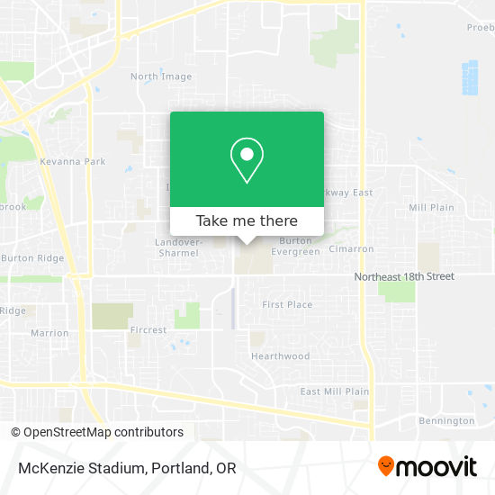 McKenzie Stadium map