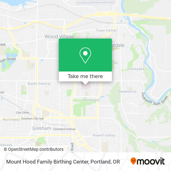 Mount Hood Family Birthing Center map