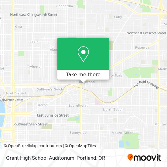 Grant High School Auditorium map