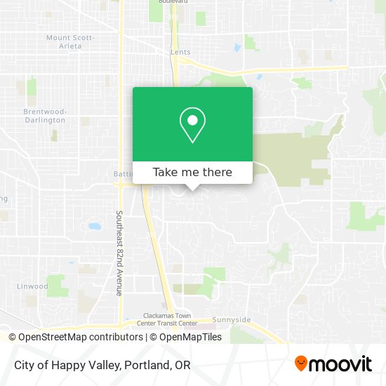 City of Happy Valley map