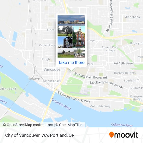 Mapa de City of Vancouver, WA