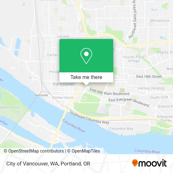 City of Vancouver, WA map