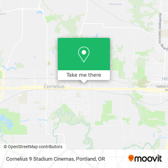 Mapa de Cornelius 9 Stadium Cinemas