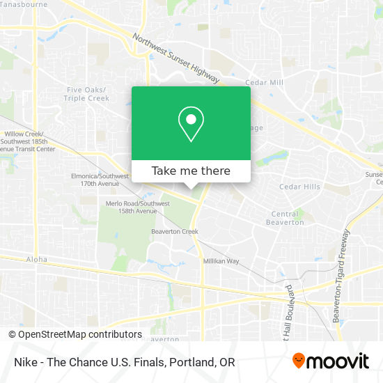 Mapa de Nike - The Chance U.S. Finals