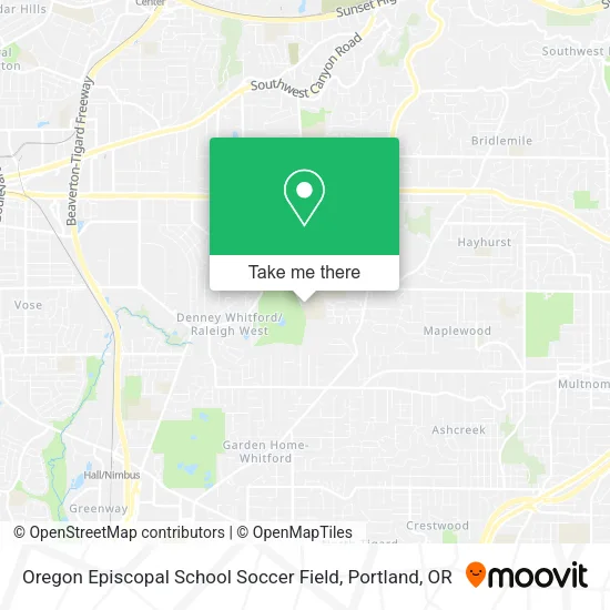 Mapa de Oregon Episcopal School Soccer Field