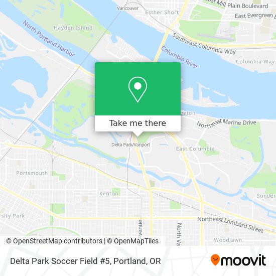 Delta Park Soccer Field #5 map