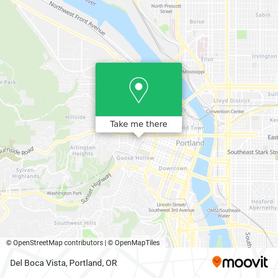 Del Boca Vista map