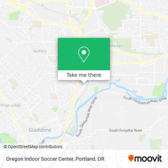Mapa de Oregon Indoor Soccer Center