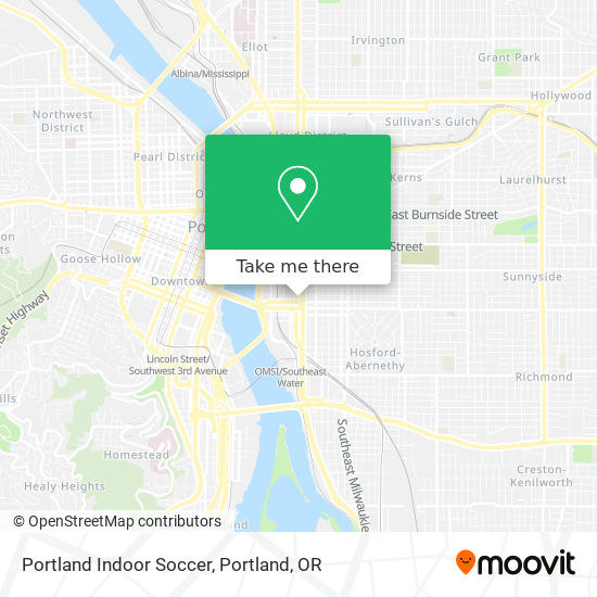 Portland Indoor Soccer map