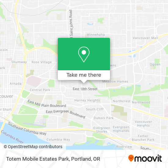 Totem Mobile Estates Park map