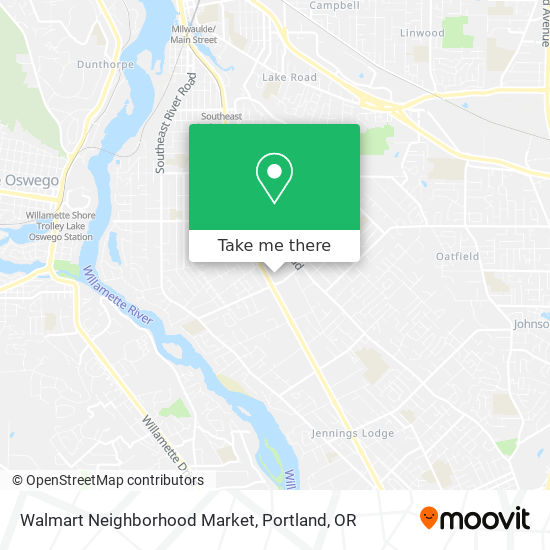 Mapa de Walmart Neighborhood Market