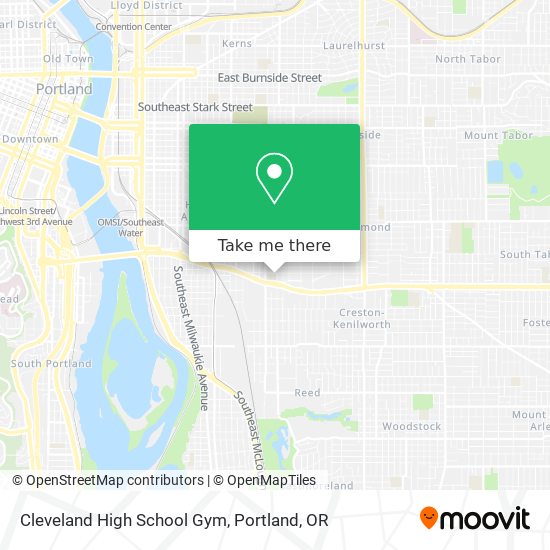 Cleveland High School Gym map