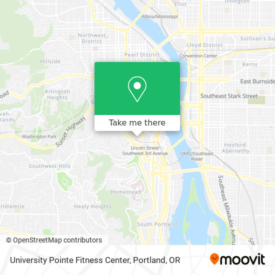 University Pointe Fitness Center map