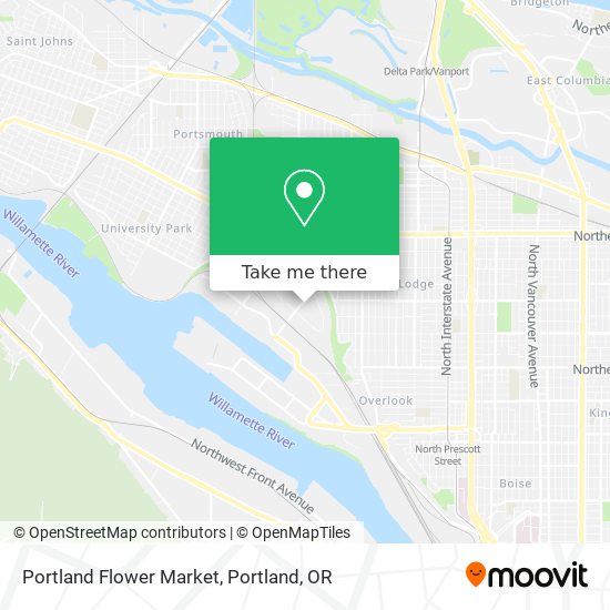 Mapa de Portland Flower Market