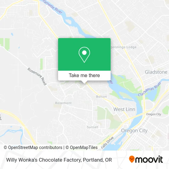 Willy Wonka's Chocolate Factory map