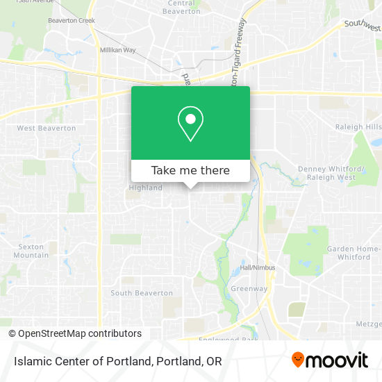 Mapa de Islamic Center of Portland