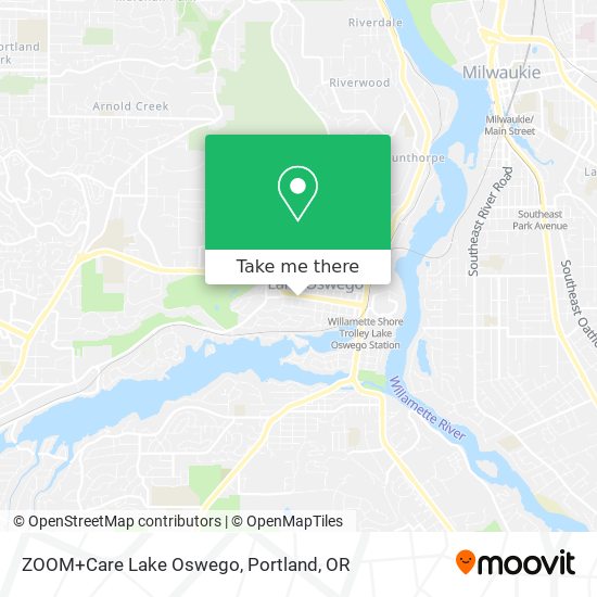 Mapa de ZOOM+Care Lake Oswego
