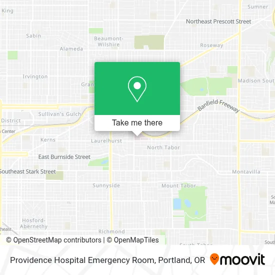 Providence Hospital Emergency Room map