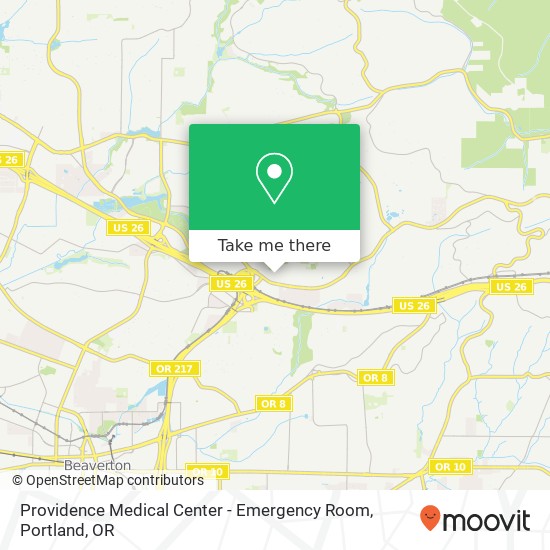 Mapa de Providence Medical Center - Emergency Room