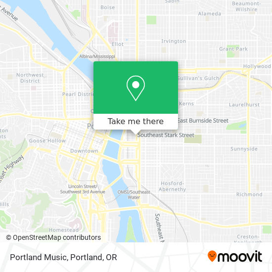 Mapa de Portland Music