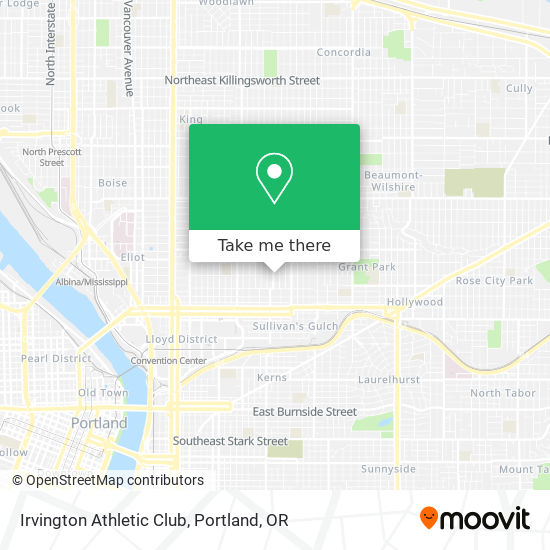 Irvington Athletic Club map