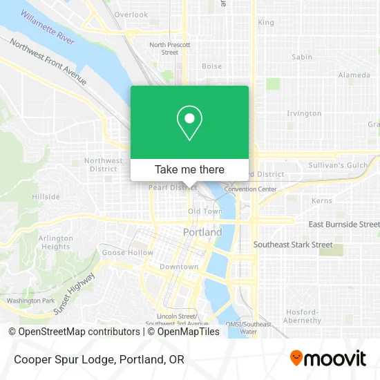 Cooper Spur Lodge map