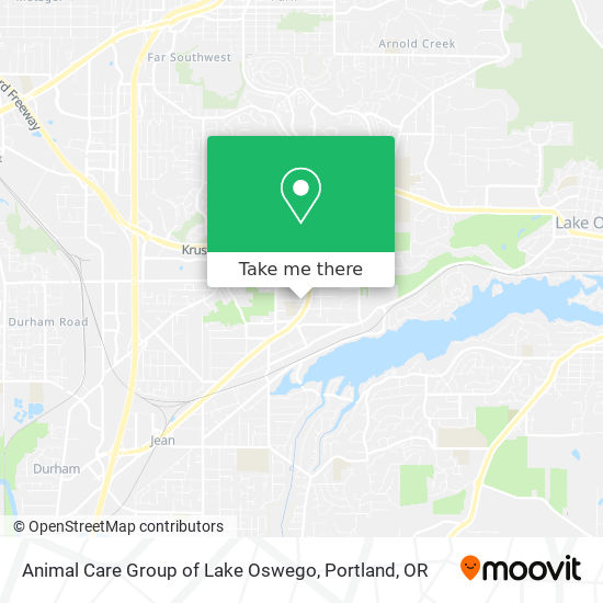 Mapa de Animal Care Group of Lake Oswego