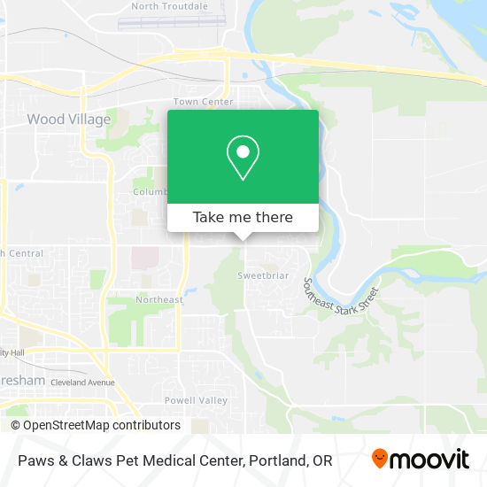 Mapa de Paws & Claws Pet Medical Center
