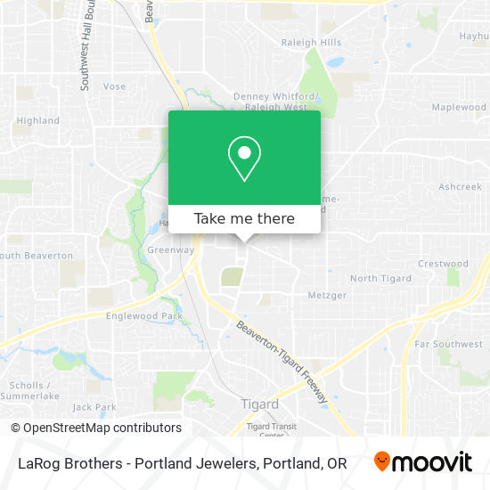 Mapa de LaRog Brothers - Portland Jewelers