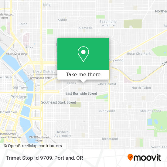 Trimet Stop Id 9709 map