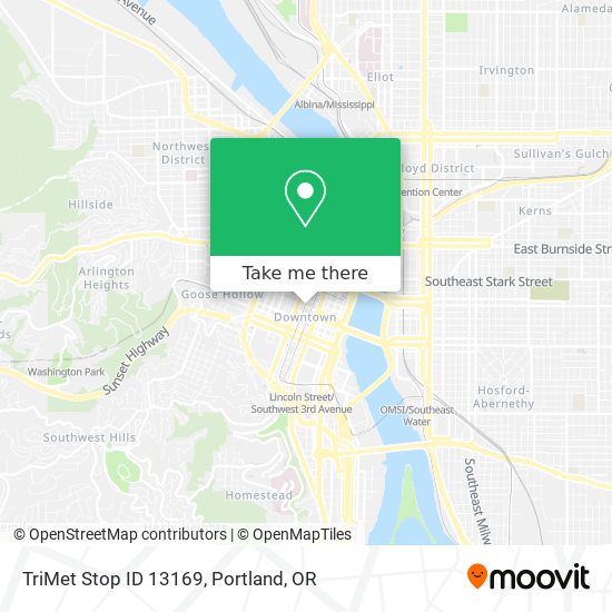 Mapa de TriMet Stop ID 13169