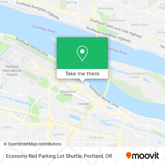 Economy Red Parking Lot Shuttle map