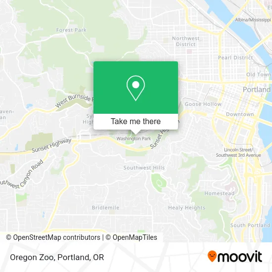 Oregon Zoo map