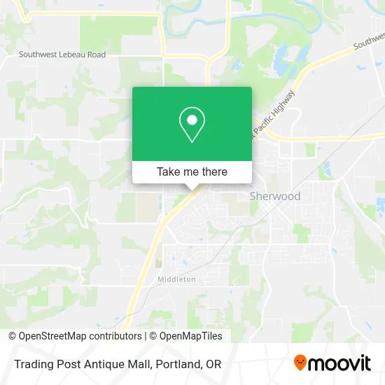 Trading Post Antique Mall map