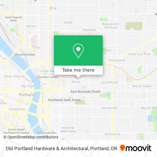 Old Portland Hardware & Architectural map