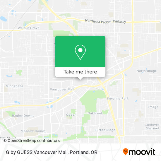 G by GUESS Vancouver Mall map