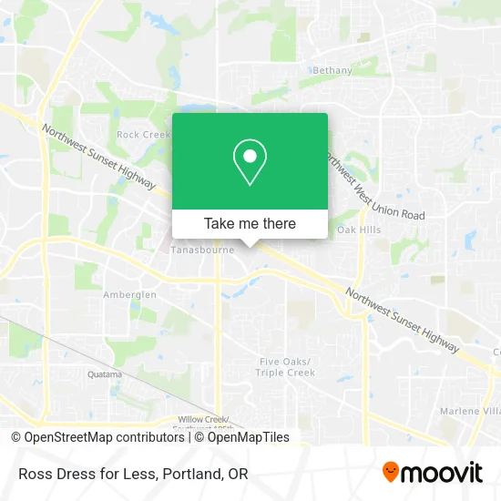 Ross Dress for Less map