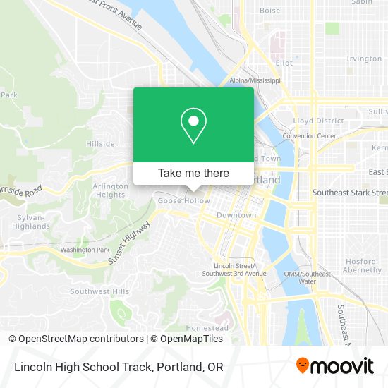 Mapa de Lincoln High School Track
