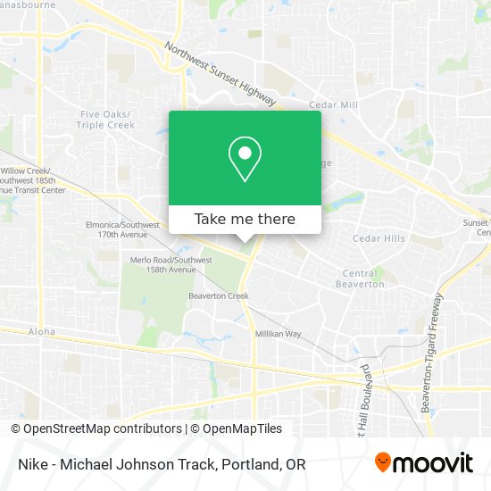 Mapa de Nike - Michael Johnson Track