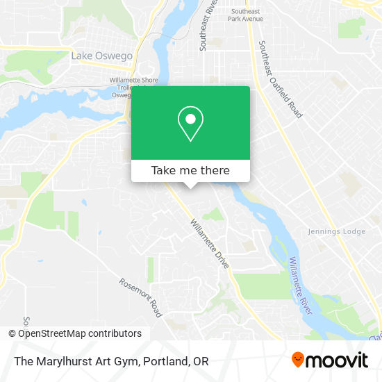 The Marylhurst Art Gym map