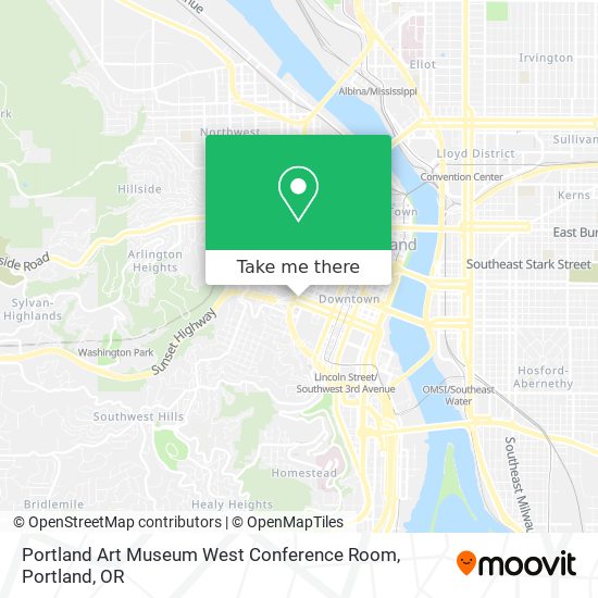 Mapa de Portland Art Museum West Conference Room