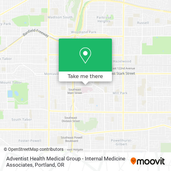 Adventist Health Medical Group - Internal Medicine Associates map
